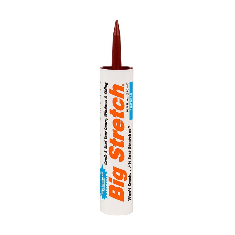 Sashco 10012 10.5oz Sashco Sealants 10.5-Ounce Redwood Big Stretch Caulk & Seal, 10.5-Ounce - Image 1